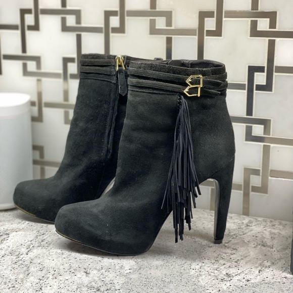 Sam Edelman Fringed Suede Boot - Picture 4 of 7